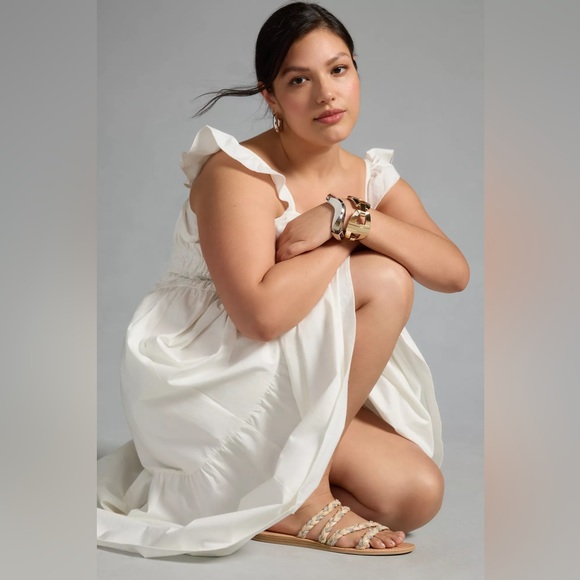 Anthropologie Moon River Square-Neck A-Line Dress 100% Cotton - Picture 6 of 14